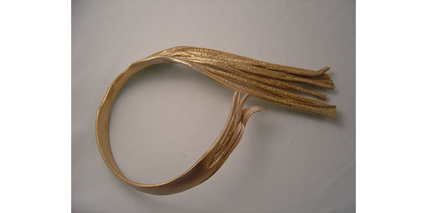 topylabrys Sculture da indossare girocollo oro fili